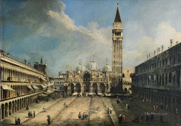 Canaletto Painting - CANALETTO Piazza San Marco Canaletto